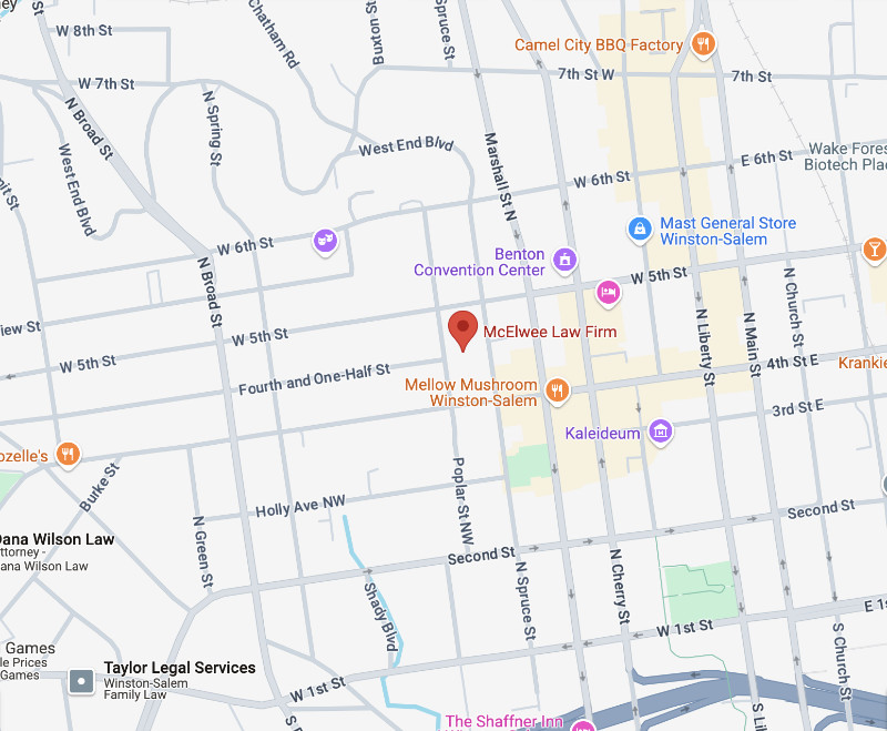 Winston Salem office map for our location